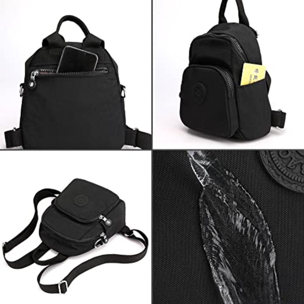 Mini Nylon Backpack Waterproof Daypack Crossbody … - image 5